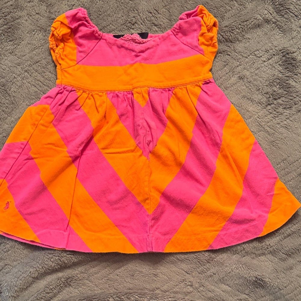 Polo Pink and Orange Striped Blouse